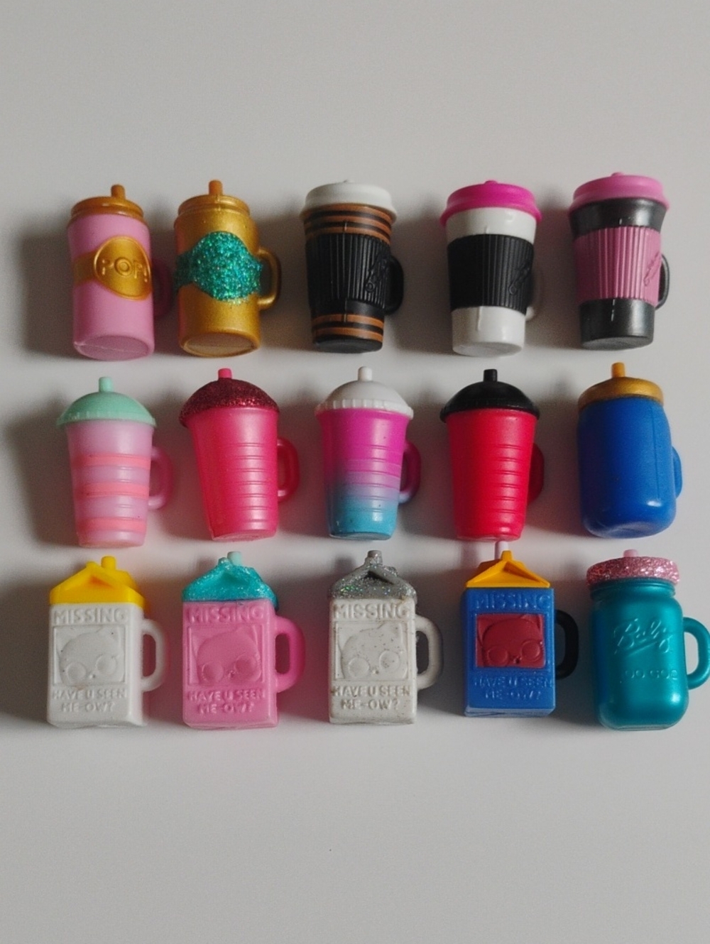 LOL Surprise Doll Assorted Drink Cups Accessories Lot Of 15